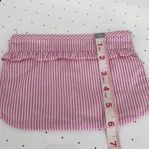 JACADI BABY GIRL, SMALL TOILETRY BAG, PINK STRIPES - IMPECCABLE